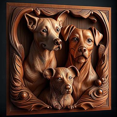 3D model dogs (STL)